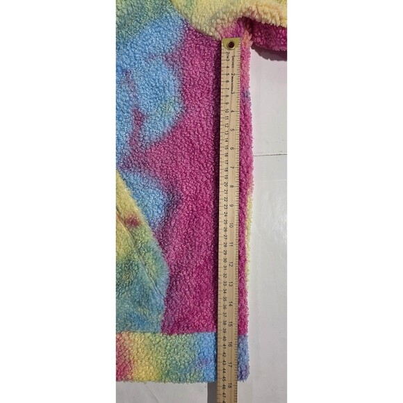 Mattel Barbie Movie "I am Kenough" Rainbow Tie Dye Sherpa Hoodie Unisex Size XL - Picture 10 of 15